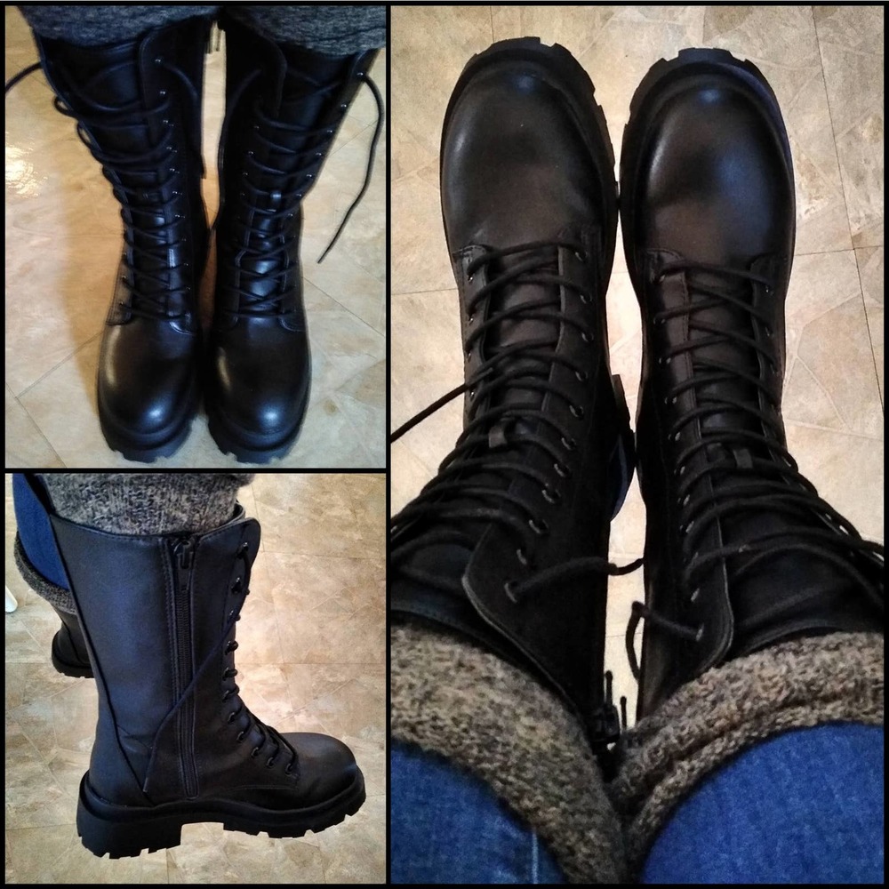 NIB DV by Dolce Vita 'Bastyr' Combat Boot, Blk 7.5